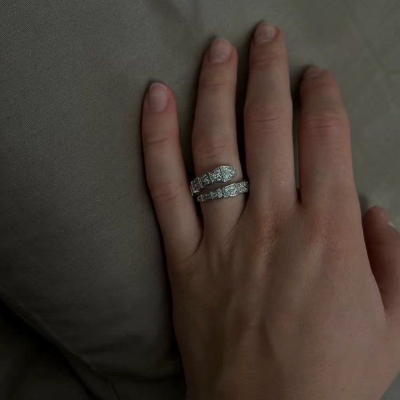 Serpenti Silver Snake Crystal Bracelet - Picture 10 of 13